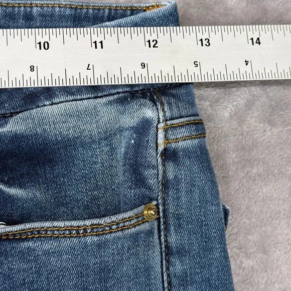 FRAME Le Crop Mini Boot Jeans Womens 24 Blue Medium Wash High Rise Denim - Picture 4 of 15